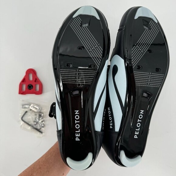 Peloton Cycling Black Adjustable Bike Delta Compatible Bike Cleats 45 Shoes NEW - Picture 6 of 8